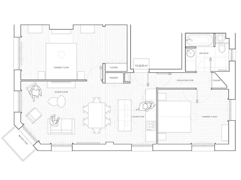 Au Coeur De Trouville. Appartement De 3 Pieces. Exterior foto